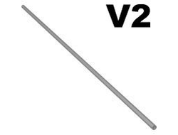 Hose, Pneumatic 4mm D. V2 Precut 48L / 38.4cm, Light Bluish Gray (26439 / 6150236)