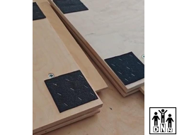 Помост для художественной гимнастики 13.7х13.7 м, влагостойкая фанера, шип паз из фанеры DNN