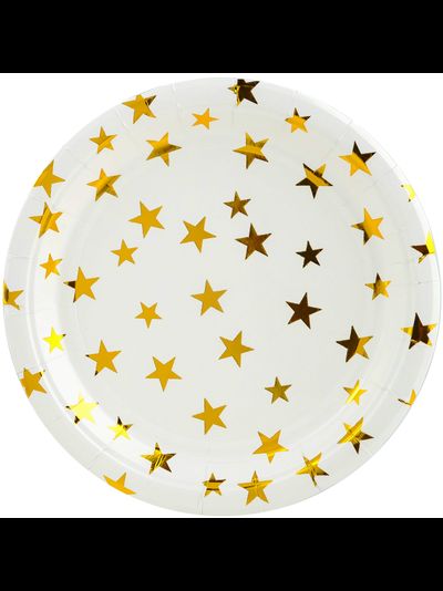 Тарелки &quot;Золотые звезды&quot; 6 шт, 23 см