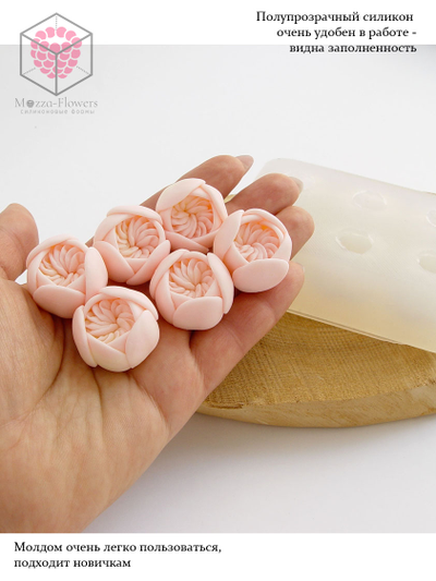 Силиконовая форма "Розы мини №4"