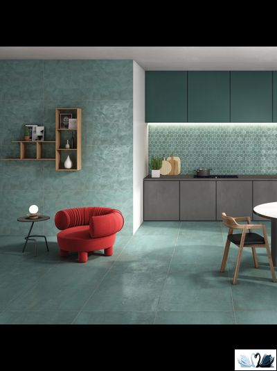 Керамогранит Creto Foil Verdigris Aqua 60х120 см