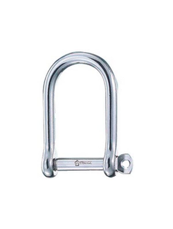 Скоба D-образная такелажная широкая Wichard 1262 Ø5мм 256-1100кг из кованной нержавеющей стали AISI316L