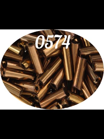 Стеклярус Zlatka 6мм 10гр цвет № 0574 бронза