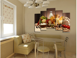 Модульная картина "Сытное ассорти"