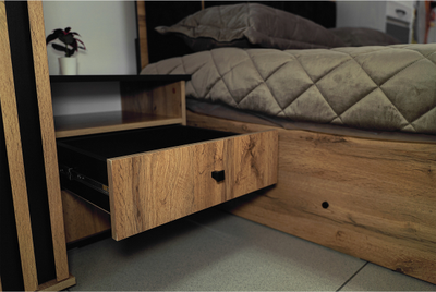 Спальня ЛИБЕРТИ Дуб Вотан/Черный