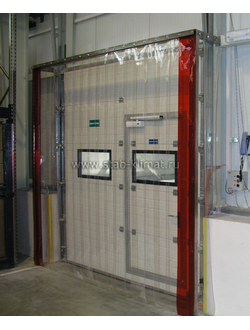 ПВХ завесы -  Установка на секционные ворота