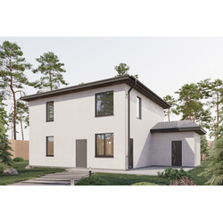 Двухэтажный дом с тремя спальнями, кабинетом 137.27м² (S43)