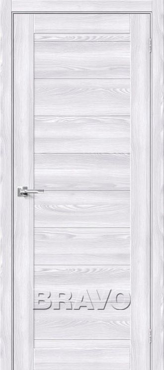 Межкомнатная дверь с экошпоном Браво-21 Riviera Ice
