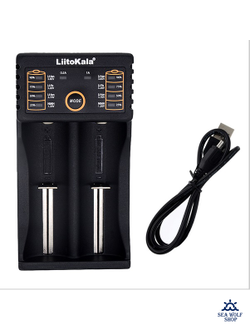 Зарядное устройство "LiitoKala" 2 слота с USB