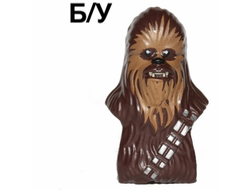 ! Б/У - Minifigure, Head, Modified SW Wookiee, Chewbacca with Medium Nougat Face Fur and Teeth Pattern, Dark Brown (15307pb01 / 6063666) - Б/У