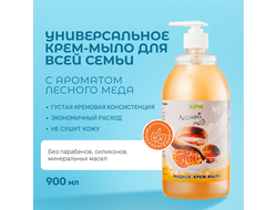 Крем-мыло жидкое универсальное "Лесной мед", 0,9л (20шт)