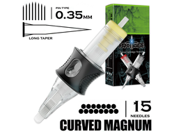 15 CMLT/0.35 - Curved Magnum Long Taper "DragoArt Frottage"