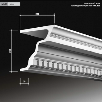 Карниз 4.02.301 сборный - 268*293*2000мм