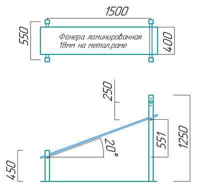 Спортивная площадка Workout W165
