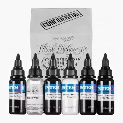 Intenze - Mark Mahoney Gangster Grey Tattoo Ink (США 6 шт по 1 OZ - 30 мл.)