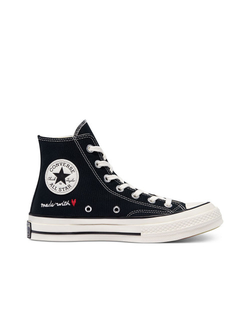 Кеды Сonverse Chuck 70 Made with Love hi top black черные высокие 171118c заказать оригинал в Москве