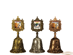 Колокольчик металлический корона "Часовня ,герб"