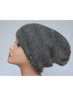 Серая шапка женская чулок Vizio Италия 5872 СL фото