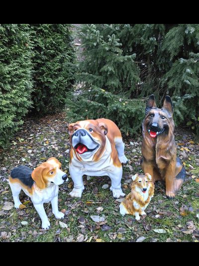 ОВЧАРКА 89*56см  8кг  полистоун Россия  7612/012292*