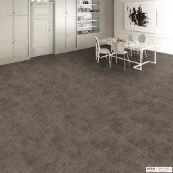 Дизайнерский пол Disano Classic Aqua Камень Ржавый Металл 543721 в интерьере гостиной