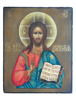 Господь Вседержитель (Спаситель). Рукописная икона 22х28см.