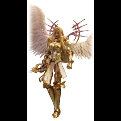 Архангел Михаэль в золотом - Коллекционная фигурка 1/12 SCALE Dawn Wings Golden Armor Archangel (LXF2311A) - Lucifer