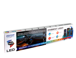Светодиодная подсветка салона MTF Light серия Ambient Light SMART SYMPHONY M3, 24 элем.(темные ленты)  Артикул: AL24Cb