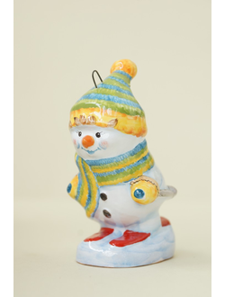 Снеговик на лыжах (спортсмен)