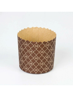 Форма бумажная для среднего кулича "ХВ" 100г (10 шт.,), 70*60мм