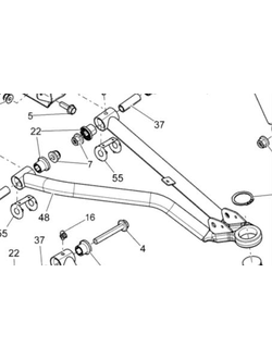 Рычаг передний верхний правый оригинал BRP 706204642/706201877 для BRP Can-Am G2 450/500/570