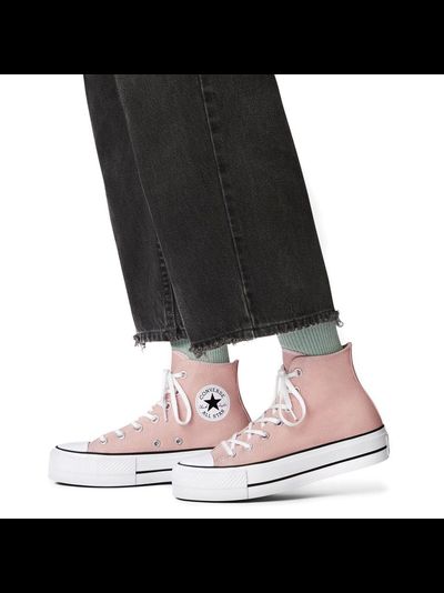 Кеды Converse Chuck Taylor All Star Lift Platform Seasonal Color Коралловые Высокие