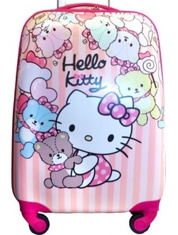 Детский чемодан Hello Kitty (Хеллоу Китти) розовый