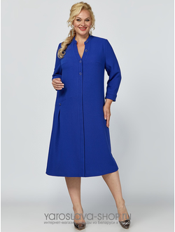 Модель :4005.Стильное трикотажное платье синего цвета