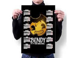 Календарь настенный Бенди и чернильная машина №33