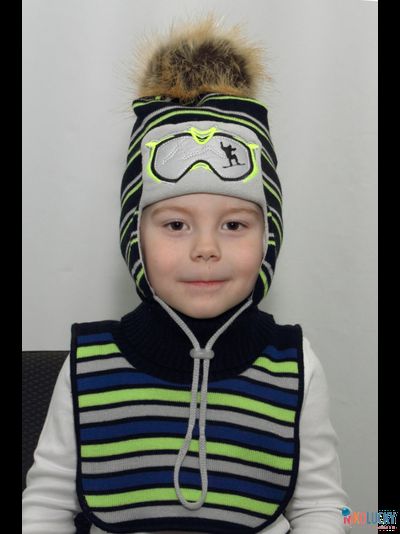 Шапка мз25в17, цвет темно-синий р. 52-54