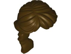 Minifigure, Hair Female Ponytail Long French Braided, Dark Brown (88286 / 4581313)