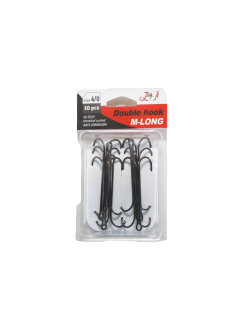 Двойник JIG IT M-Long double hooks, 10 шт/уп.