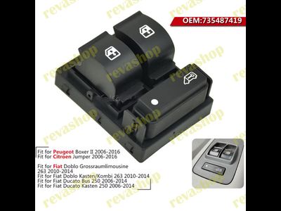 Кнопки стеклоподъемников Peugeot Citroen Fiat