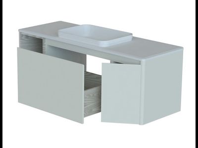 ШКАФ НИЖНИЙ КАПЕЛЛА 1400-500-2 СТОЛЕШНИЦА НАТУРАЛЬНЫЙ МРАМОР BIANCO CARRARA
