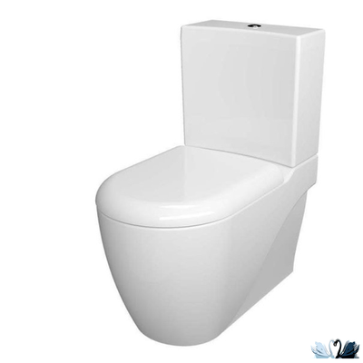 Унитаз Creavit Grande GR360-11CB00E-0000, в комплекте с бачком GR410.000, напольный приставной