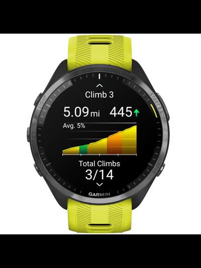 Умные часы Garmin Forerunner 965 Amp Yellow / Black DLC Titanium