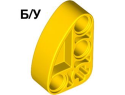! Б/У - Technic, Liftarm, Modified L-Shape Quarter Ellipse Thick 2 x 3, Yellow (71708 / 6332412) - Б/У