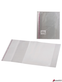 Обложки ПП для учебника и тетради А4, комплект 5 шт., универсальные, клейкий край, 80 мкм, 300×500 мм, 16.43/5. 225862