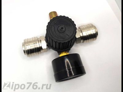 Регулятор редуктор компрессора 2 быстросъема, манометр