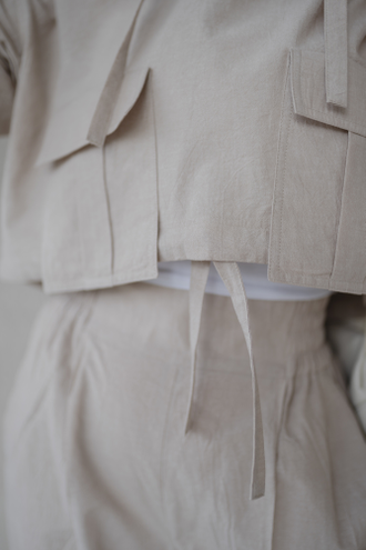 Спортивный костюм из вареного хлопка