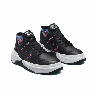 Мужские Кроссовки Converse Weapon Cx черные высокие с принтом 172566C