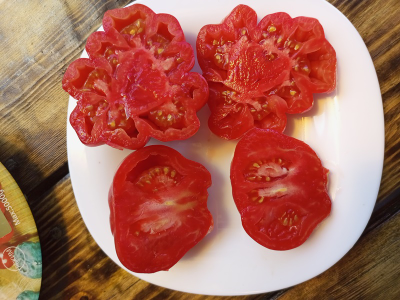 Томат Запотек розовый ребристый (Zapotec Pink Ribbed, Мексика)