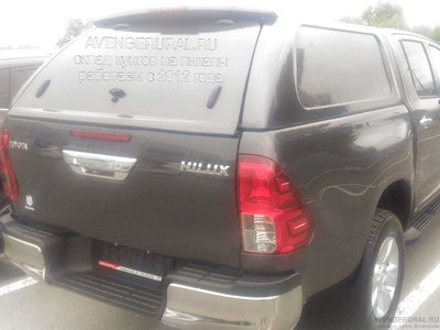 Кунг Н-коммерс на Тойота Хайлюкс Рево 2015-2016-2017-2018 цвет серый 1ж3 от AvengerUral.ru