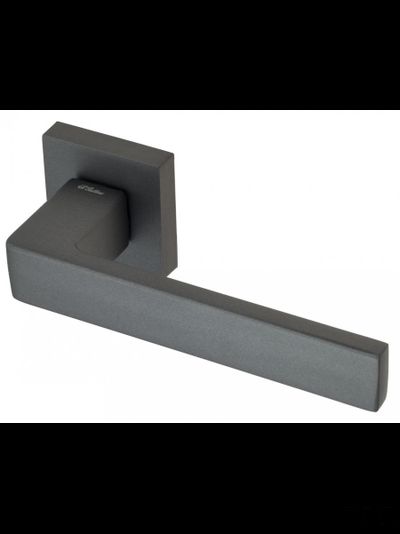 Дверная ручка на квадратном основании Fratelli Cattini "BOOM" 8-GA антрацит серый