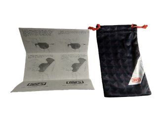 Очки 100%, реплика, в черной оправе с 2-мя сменными линзами в футляре